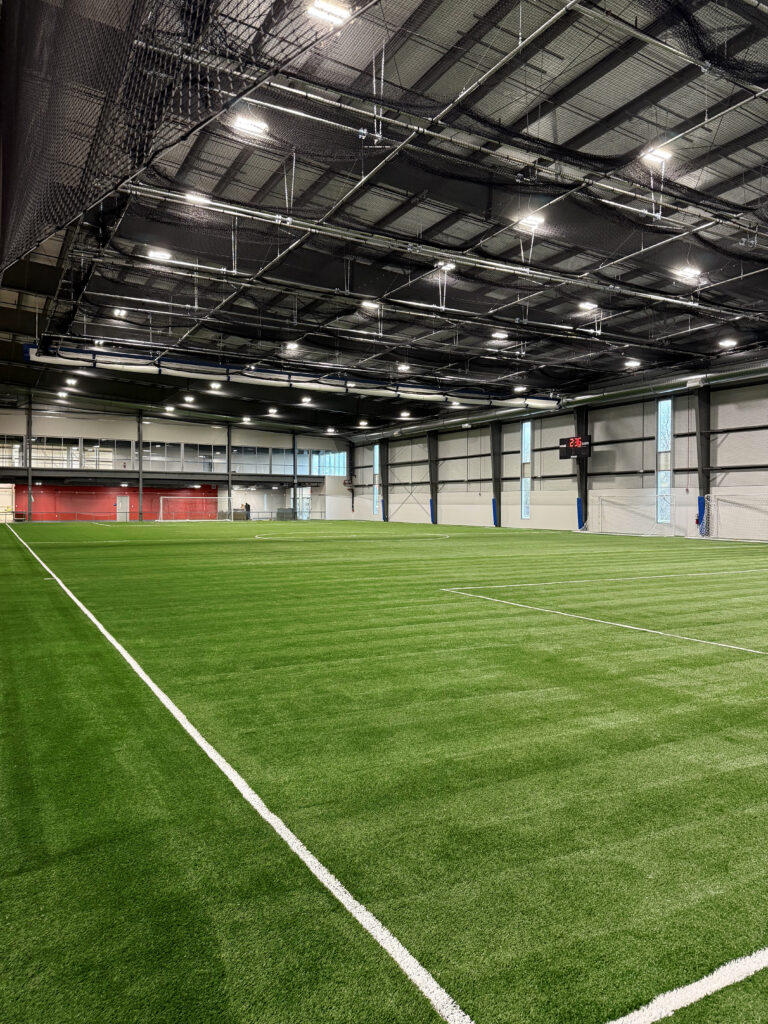 Sawmill Sports Hub has an expansive turf field.