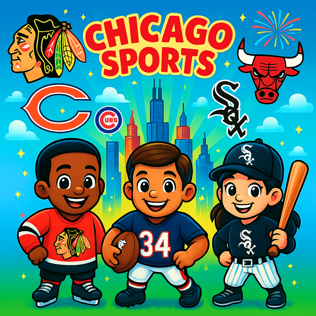 Enjoy Chicago Sports Week at Sawmill Sports Hub summer camp! The entire week will be dedicated to all of our amazing Chicago sports teams. Show your support for your Bulls, Blackhawks, Bears, Sox and Cubs by wearing your fave team gear!