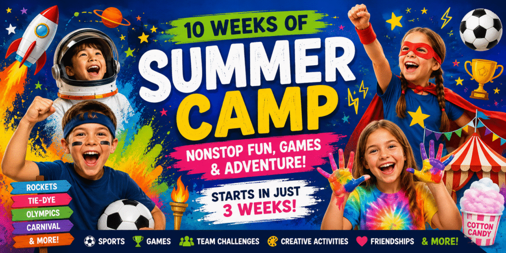 Sawmill Summer Camp has 10 weeks of super fun themes--a new theme every week!